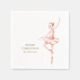 Eleganter Nussknacker-Ballerina-Weihnachten Serviette