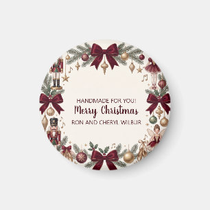 Eleganter Nussknacker-Weihnachtsfeier-Party-Magnet Magnet