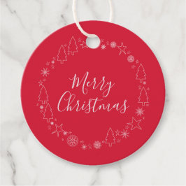 Eleganter Original Weihnachtskranz Geschenkanhänger