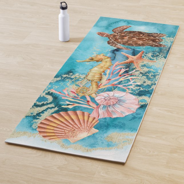 Eleganter Ozean Yogamatte (Beispiel)