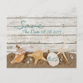 Eleganter Ozeanstrand Save the Date Ankündigungspostkarte