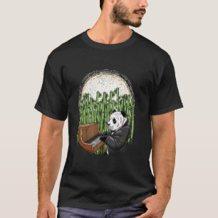 Eleganter Panda-Pianist Bambus-Musikliebhaber T-Shirt