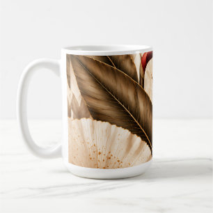 Eleganter Paradiesvogel & Ginkgo-Botanikkunst Kaffeetasse