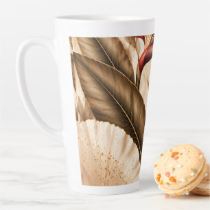 Eleganter Paradiesvogel & Ginkgo-Botanikkunst Milchtasse