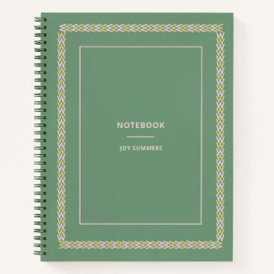 Eleganter Pastel Green Notebook-Planer individuell Notizbuch