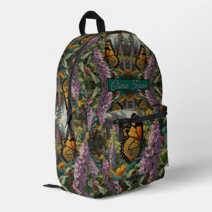 Eleganter pastellfarbener Wildblumengarten mit Sch Bedruckter Rucksack