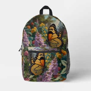 Eleganter pastellfarbener Wildblumengarten mit Sch Bedruckter Rucksack