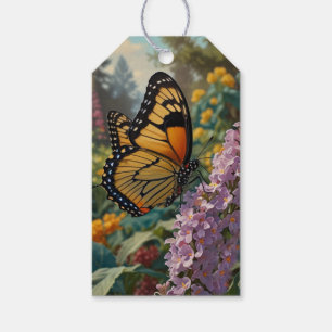Eleganter pastellfarbener Wildblumengarten mit Sch Geschenkanhänger