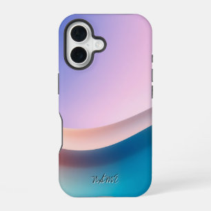 Eleganter Pastellwellen-Verlauf iPhone 16 Hülle