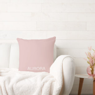 Eleganter Personalisierter Dusty Blush Name - Kissen