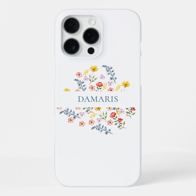 Eleganter Personalisierter Fall iPhone 16 Pro Max Hülle (Rückseite)