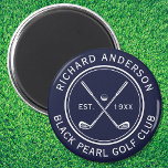 Eleganter Personalisierter Golfclub Name Navy Blue Magnet<br><div class="desc">Hier bei AdeliaGifts Liebe dieses elegante Personalisierte Golfclub Name Magnet und wir denken,  Sie werden es auch Liebe. Das perfekte Geschenk für die Leckerei selbst! Wir haben eine große Auswahl an Produkten mit den meisten Designs für Männer,  Frauen und Kinder. Karo sie raus!</div>