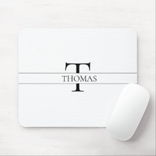 Eleganter Personalisierter Mit Monogramm Individue Mousepad