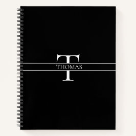 Eleganter Personalisierter Mit Monogramm Individue Notizbuch