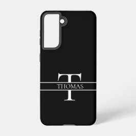 Eleganter Personalisierter Mit Monogramm Individue Samsung Galaxy Hülle