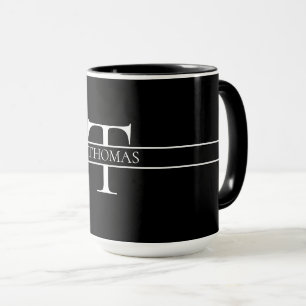 Eleganter Personalisierter Mit Monogramm Individue Tasse