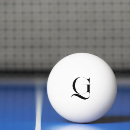 Eleganter personalisierter Monogramm-Einzel Tischtennisball