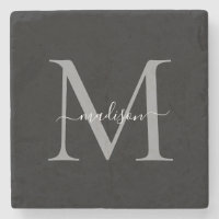 Eleganter Personalisierter Monogramm- und Name-Sto