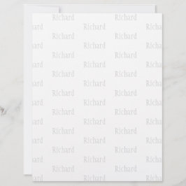 Eleganter personalisierter Name  Briefbogen