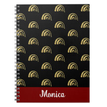 Eleganter personalisierter Name Gold-Regenbogen-Mu