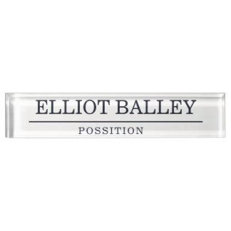 Eleganter personalisierter Name Namensplakette