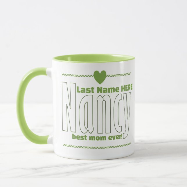 Eleganter Personalisierter Name "Nancy", Art des g Tasse (Links)