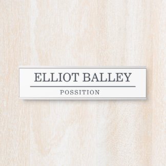 Eleganter personalisierter Name Türschild