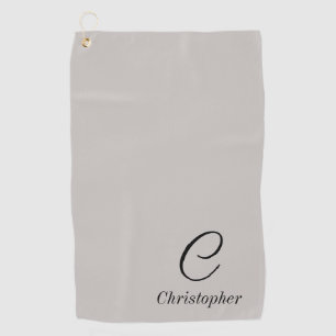 Eleganter Personalisierter Name und erstklassiges  Golfhandtuch