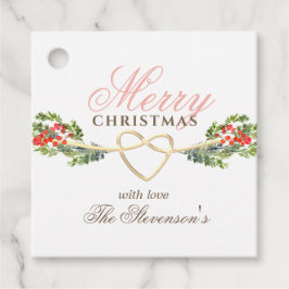 Eleganter Personalisierter Weihnachtsgeschenktag Geschenkanhänger