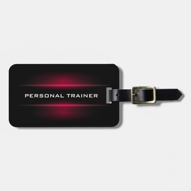 Eleganter persönlicher Trainer-Gepäckanhänger Gepäckanhänger (Vorderseite horizontal)