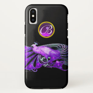 ELEGANTER PFau IN LILA, AMETHYST-MONOGRAMM Case-Mate iPhone Hülle