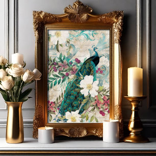Eleganter Pfau Poster