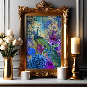 Eleganter Pfau Poster