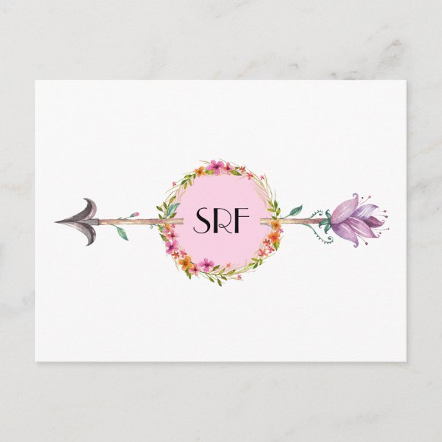 Eleganter Pfeil Postkarte 3 (Vorderseite)