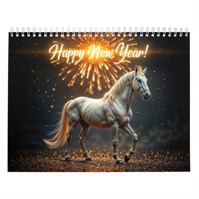 Eleganter Pferdekalender - Ein Jahr der majestätis Kalender (Titelbild)