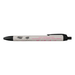 Eleganter Pink und Gray Lash Extension Schönheitss Kugelschreiber