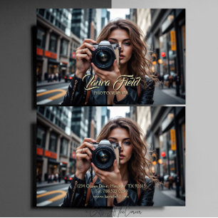 Eleganter professioneller Fotograf Visitenkarte