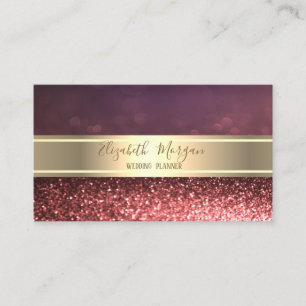 Eleganter professioneller Glitter-Bokeh, Goldstrei Visitenkarte