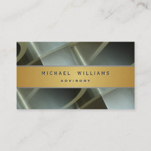 ELEGANTER PROFESSIONELLER METALL GOLD STAHL VISITENKARTE