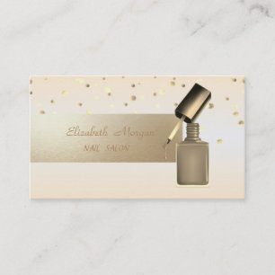 Eleganter Profi, Modern, Konfetti, Nagellack Visitenkarte
