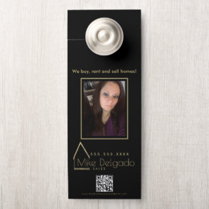 Eleganter Property Manager Home Sales Broker QR Türanhänger