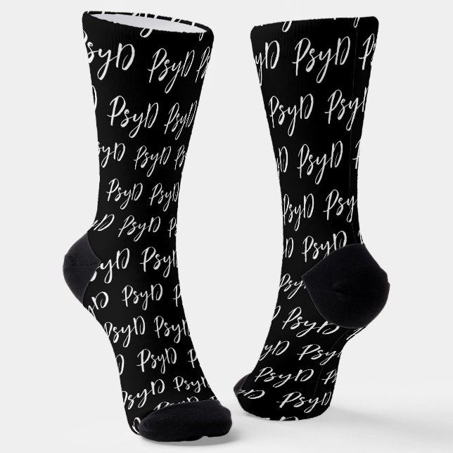 Eleganter PsyD Abschluss für Psychologie Socken (Gewinkelt)