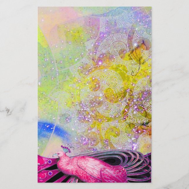 ELEGANTER PUNKT, GEFÜHL LILA BRIEFPAPIER (Vorderseite)