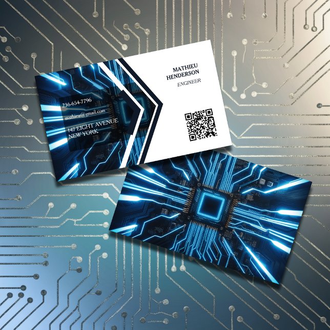 Eleganter QR-Code für einfachen Techniker Visitenkarte (Von Creator hochgeladen)