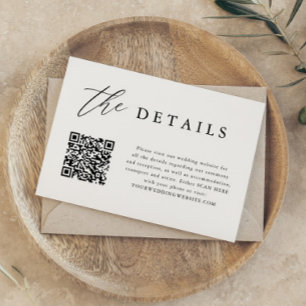 Eleganter QR-Code für Hochzeiten - Digitale Detail Einladung