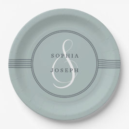 Eleganter Rahmen | Hochzeiten von Sea Glass Pappteller