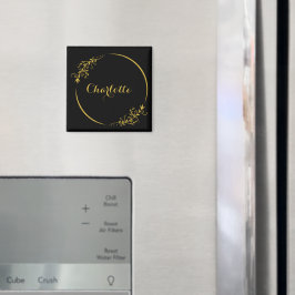 Eleganter Rahmen mit individuellem Namen Magnet