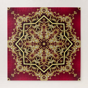 Eleganter Rahmen: Perle und Gold.