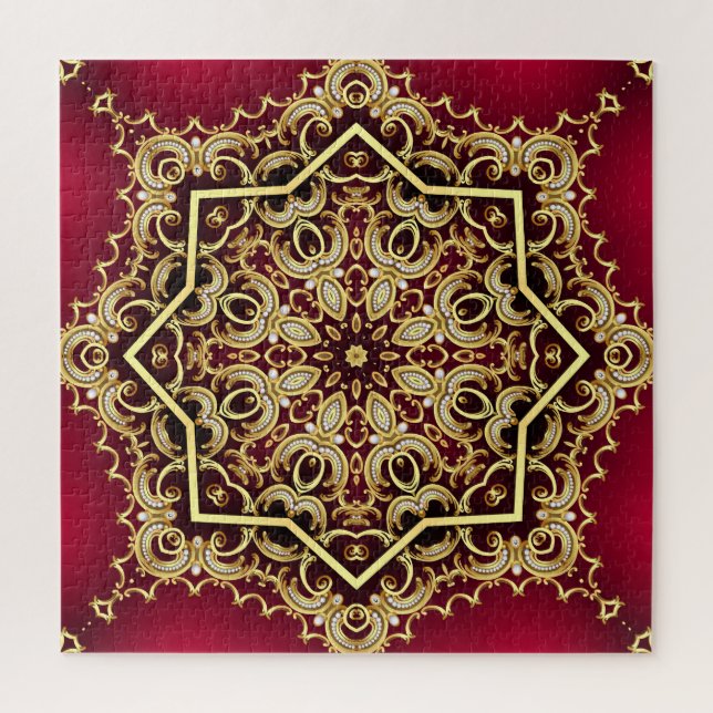 Eleganter Rahmen: Perle und Gold. (Vertikal)