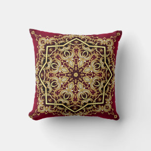 Eleganter Rahmen: Perle und Gold. Kissen